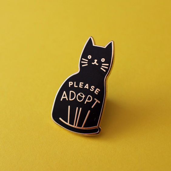 animal adoption pin