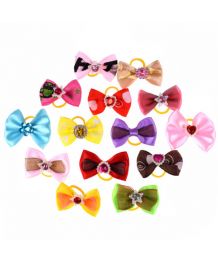 Dog ties with elastic bands - Pack of 5